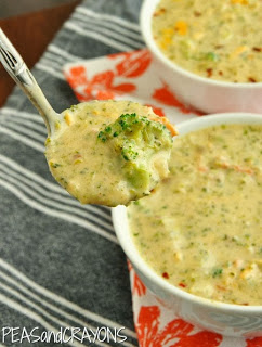 Peas and Crayons: Sketch-Free Broccoli and Cheese Soup