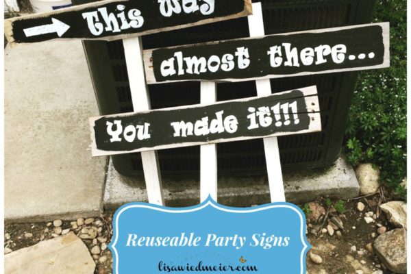 Project of the Day:  Reuseable Party Signs