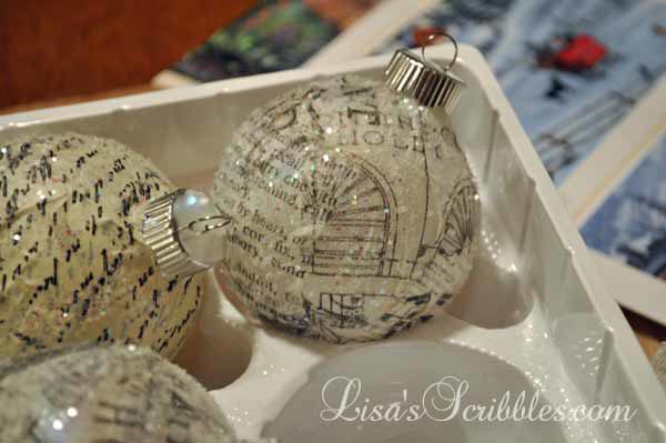 DIY Christmas – Glass Ornament Decoupage
